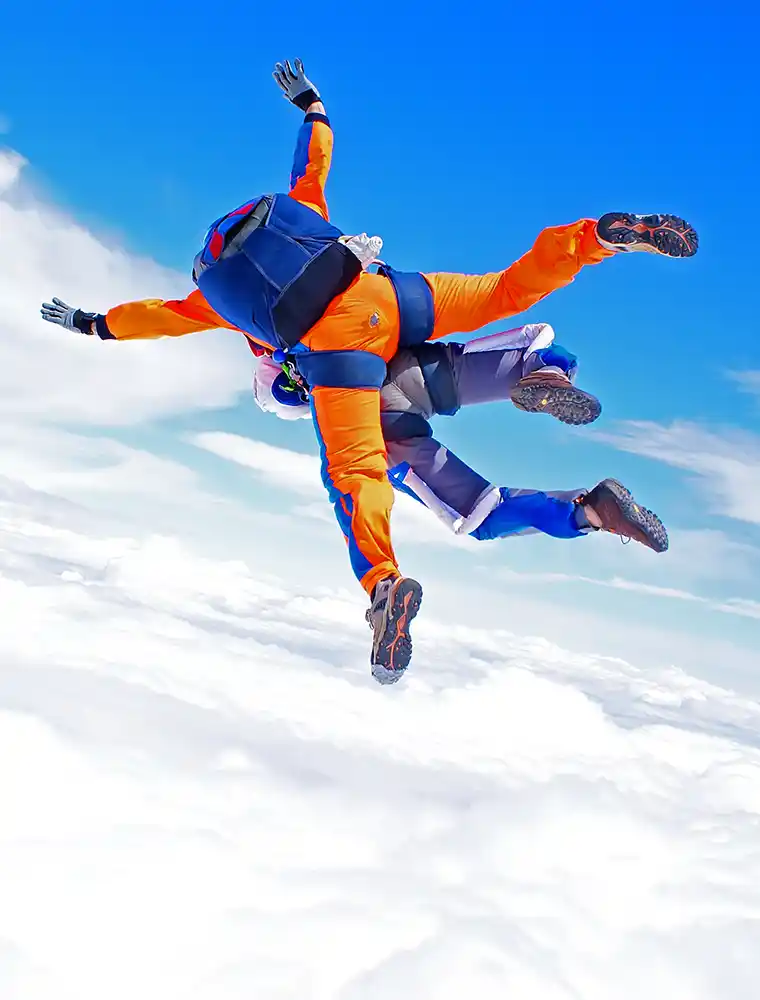 Sky diving tandem for charity | Cancer Prevention Research Trust Sky diving tandem for charity