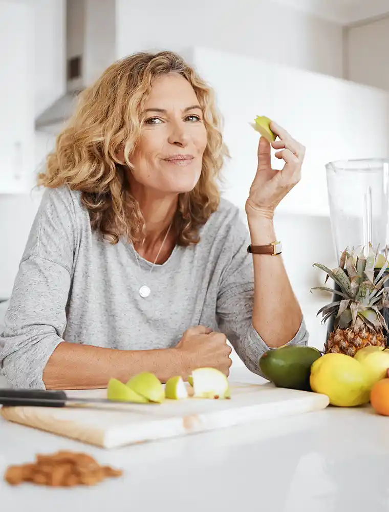 woman in the kitchen of her home for health | Cancer Prevention Research Trust woman in the kitchen of her home for health