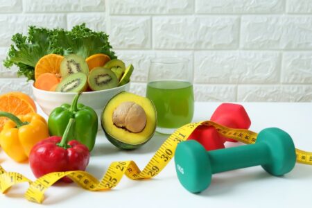 Workout equipment and healthy food | Cancer Prevention Research Trust Workout equipment and healthy food